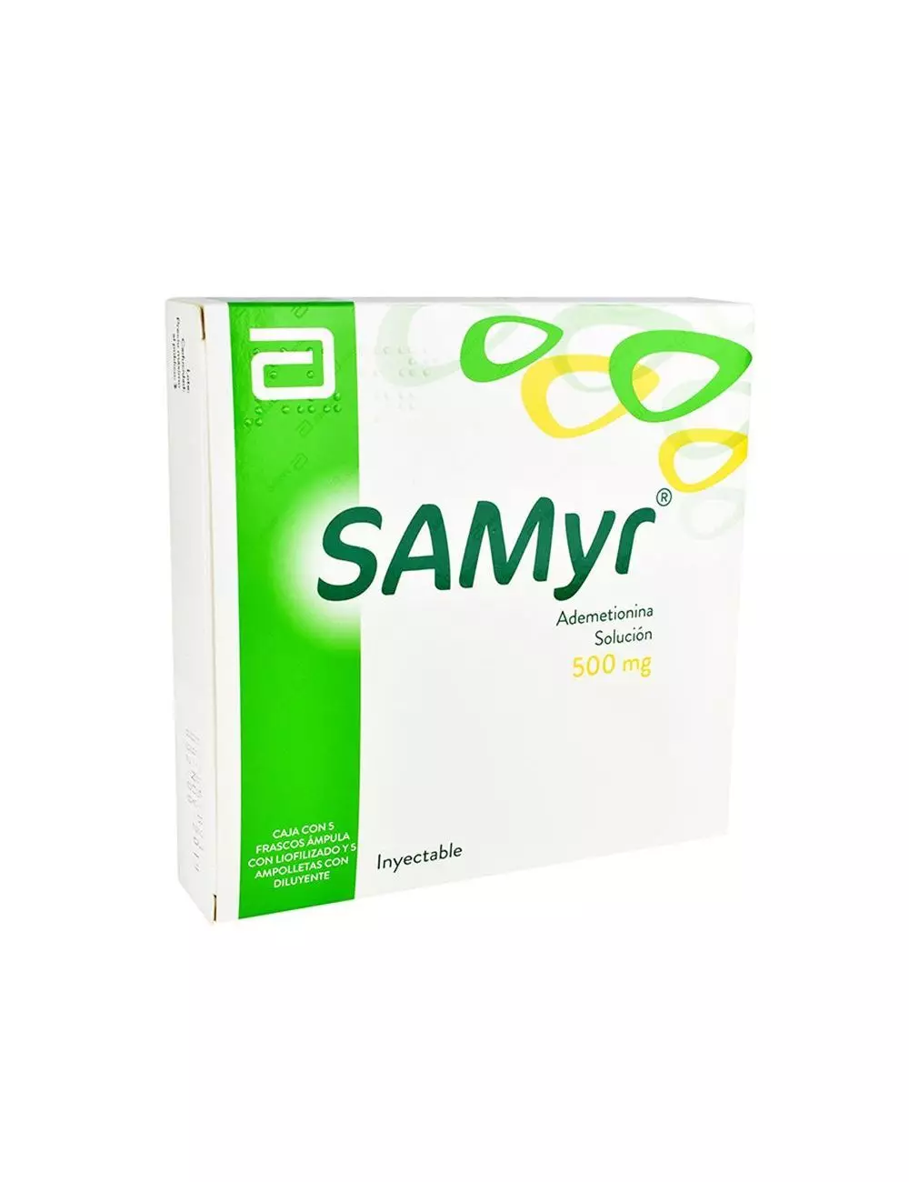 Samyr 500 mg Caja Con 5 Frascos Ámpulas de 5 mL