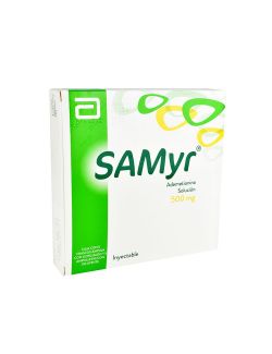 Samyr 500 mg Caja Con 5 Frascos Ámpulas de 5 mL