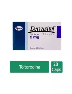 Detrusitol® 2 mg (Tolterodina) - 28 Tabletas - Pfizer