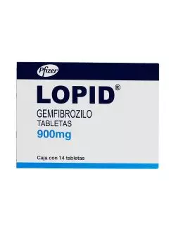 Lopid 900 mg Caja Con 14 Tabletas