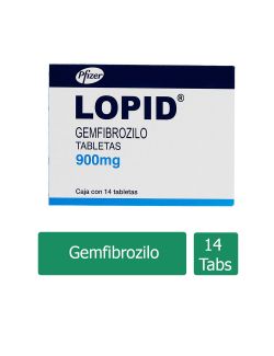 Lopid 900 mg Caja Con 14 Tabletas