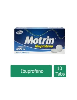 Motrin 400 mg Caja Con 10 Tabletas
