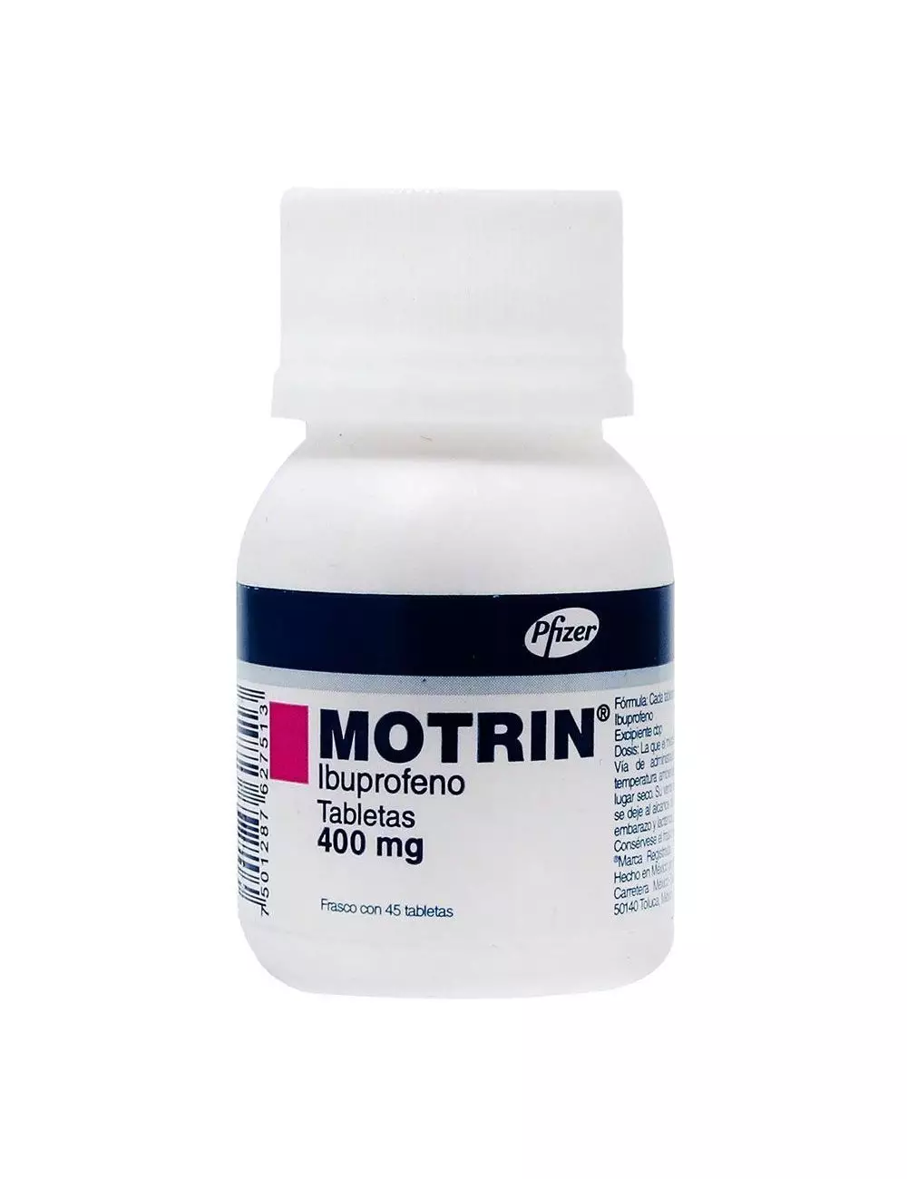 Motrin 400 mg Frasco Con 45 Tabletas