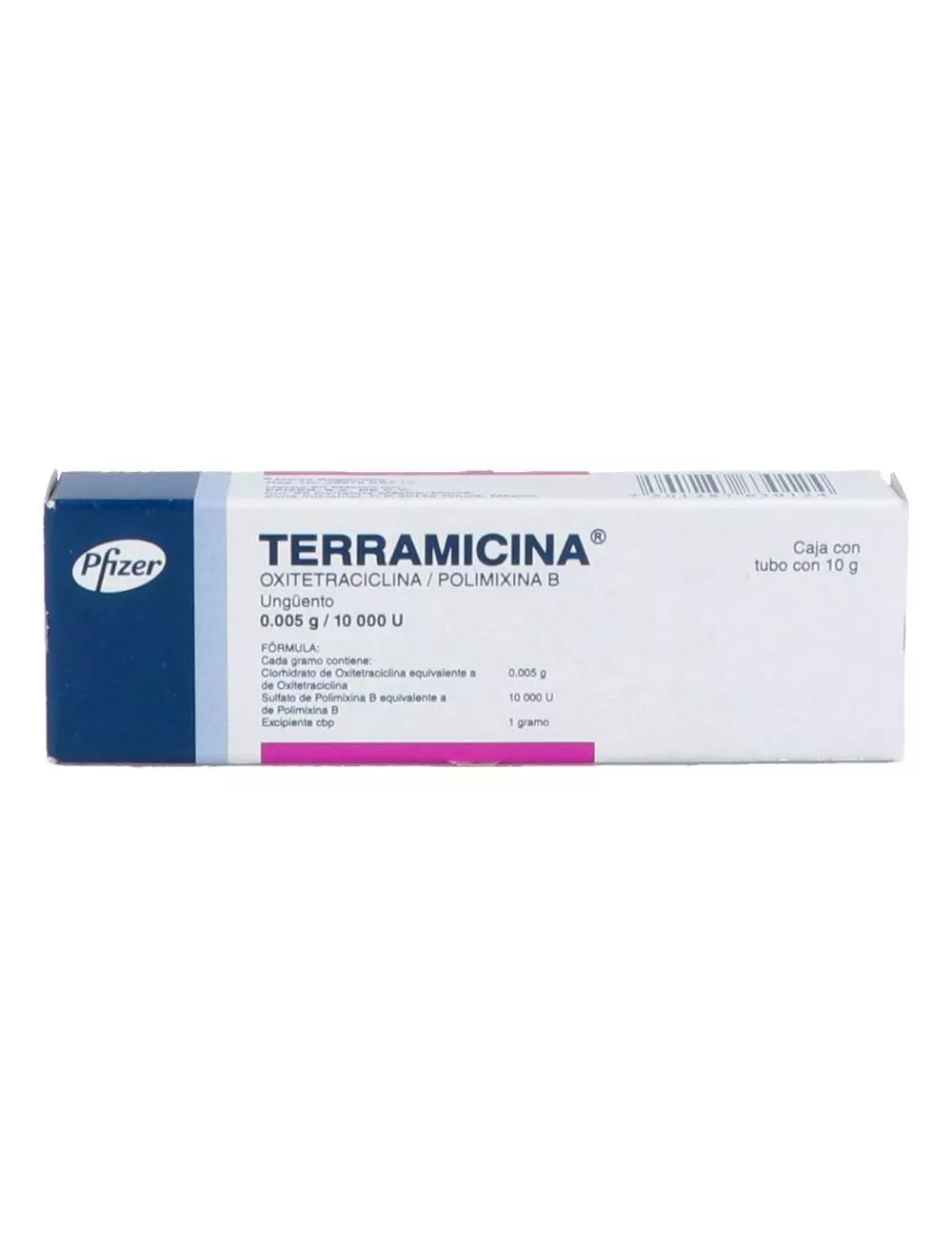 Terramicina 0.005 G / 10.000 U Pomada Con Tubo Con 10 G Oftálmico