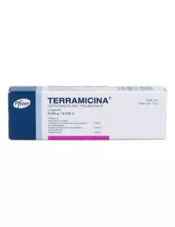 Terramicina 0.005 G / 10.000 U Pomada Con Tubo Con 10 G Oftálmico