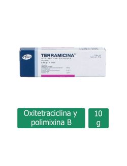 Terramicina 0.005 G / 10.000 U Pomada Con Tubo Con 10 G Oftálmico