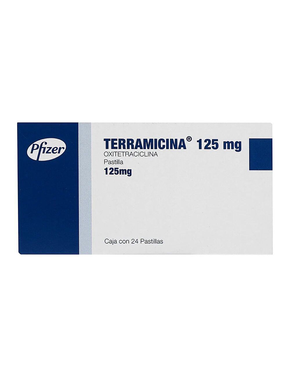 Terramicina 125 mg Caja Con 24 Pastillas RX2