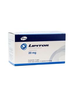 Lipitor 20 mg 2 Cajas Con 15 Tabletas