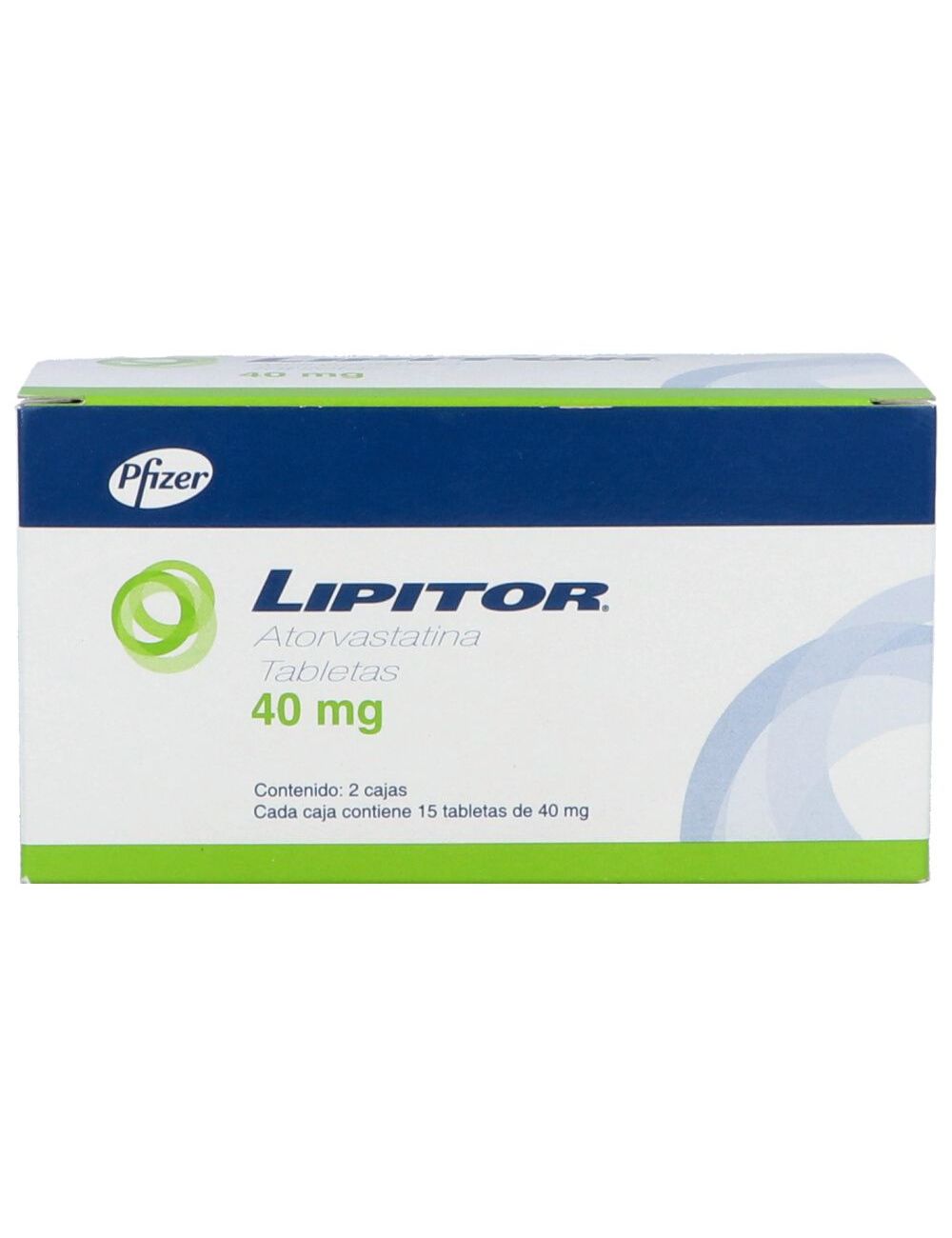 Lipitor 40 mg 2 Cajas Con 15 Tabletas