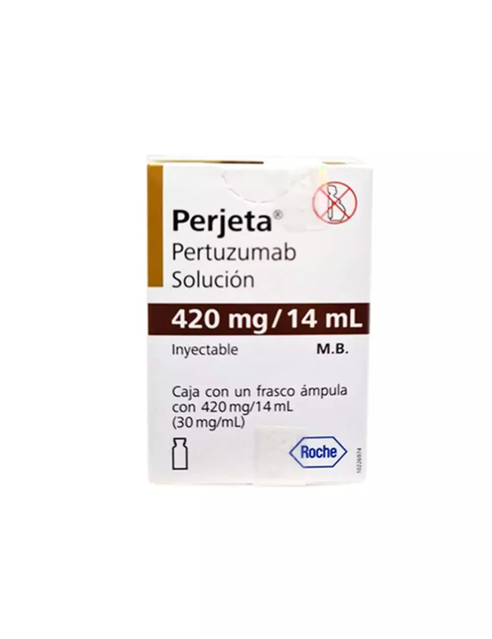 Perjeta® 420 mg/14 ml (Pertuzumab) - 1 Frasco Ámpula - Roche - RX3