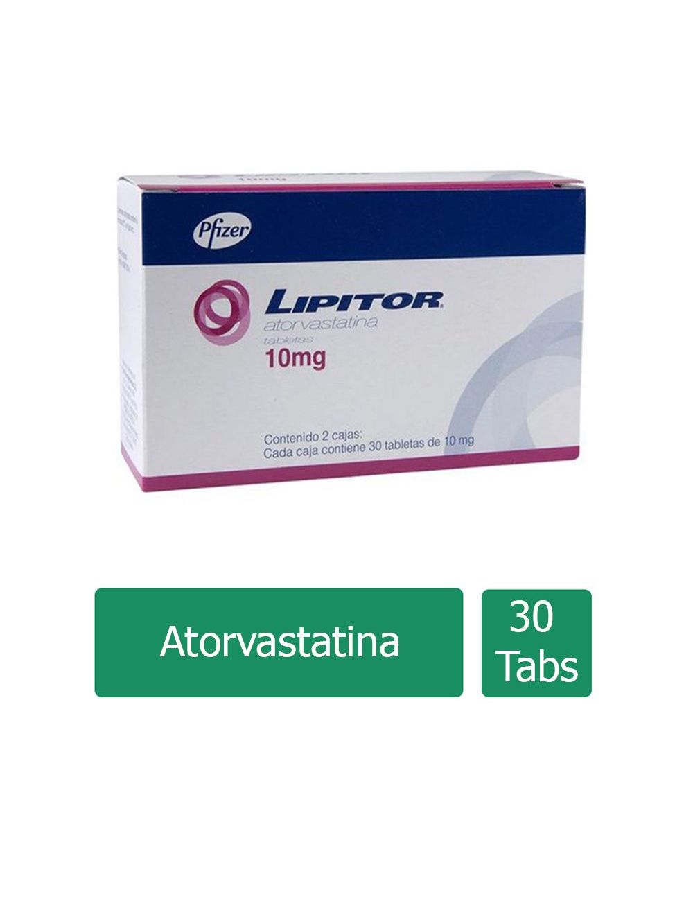 Lipitor 10 mg Caja Con 30 Tabletas