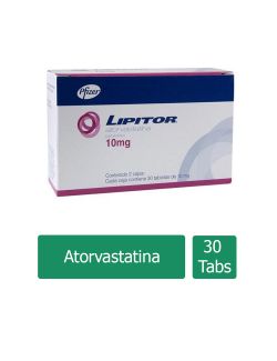 Lipitor 10 mg Caja Con 30 Tabletas