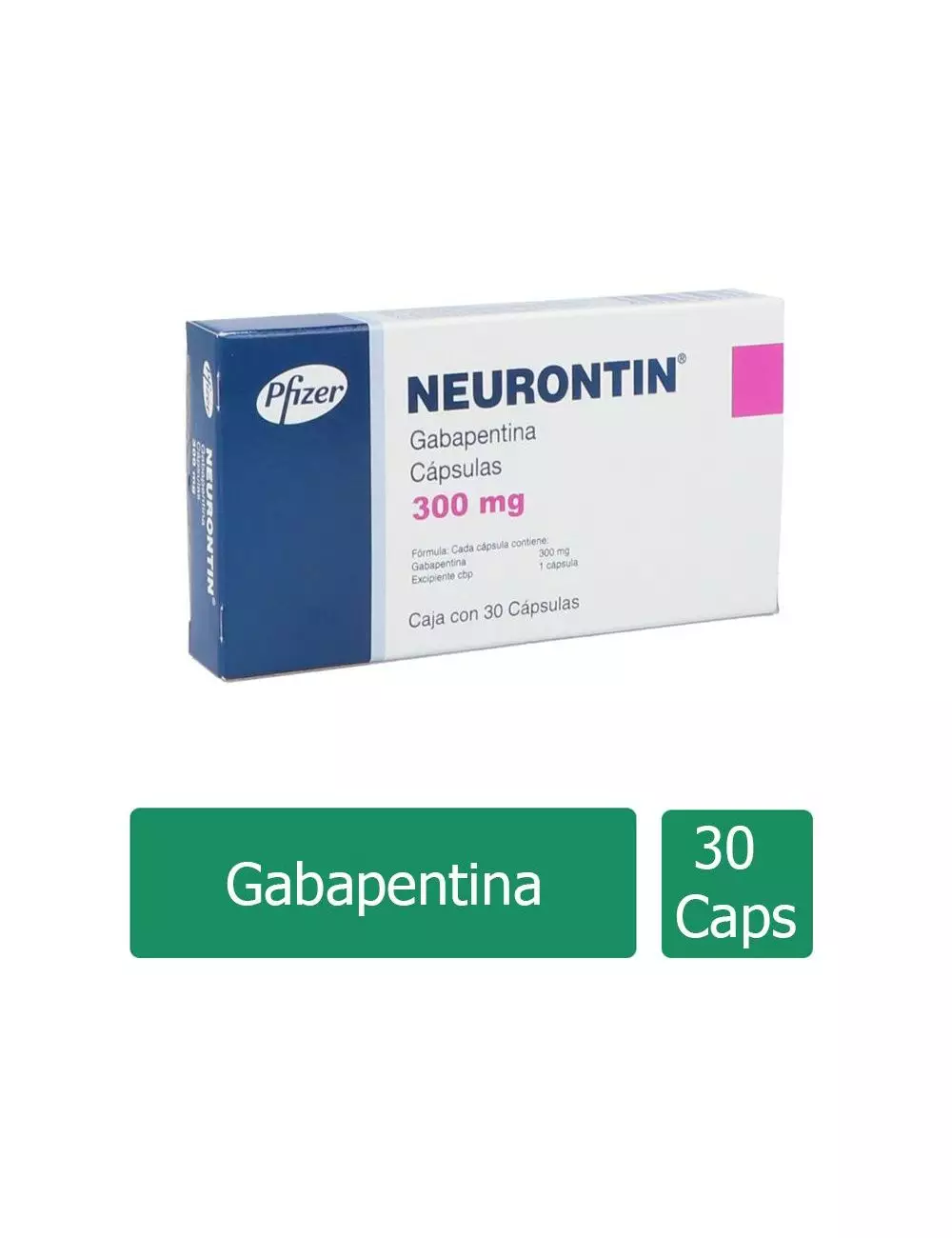 Neurontin 300 mg Caja Con 30 Cápsulas