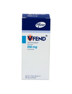 Vfend Solución Inyectable 200 mg Caja Con Frasco Ámpula