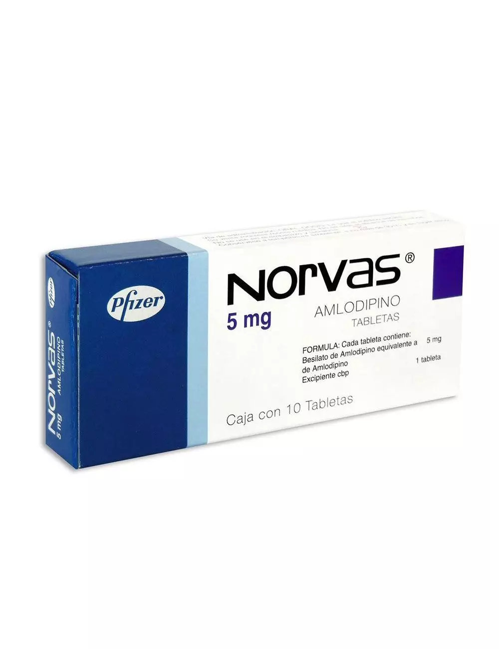 Norvas 5 mg Caja Con 10 Tabletas