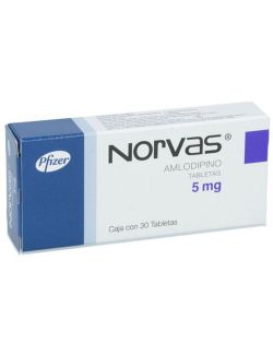 Norvas 5 mg Caja con 30 Tabletas