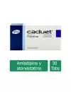 Caduet® 5 mg/20 mg (Amlodipino/Atorvastatina) - Caja con 30 Tabletas - Pfizer