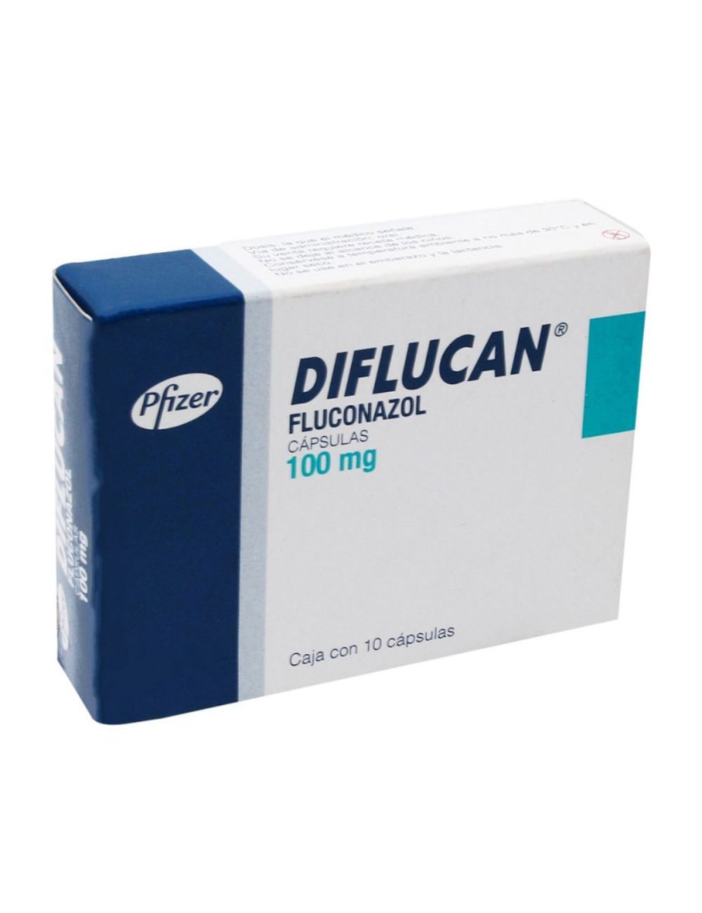 Diflucan 100 mg Caja Con 10 Cápsulas