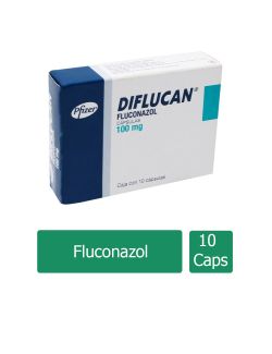 Diflucan 100 mg Caja Con 10 Cápsulas