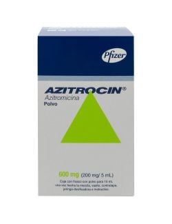 Azitrocin 600 mg 200 mg / 5 mg Suspensión Frasco Con 5 mL - RX2