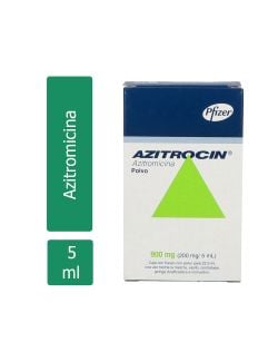 Azitrocin 900 mg (200 mg /5 mL) Polvo Frasco Con 5 mL RX2