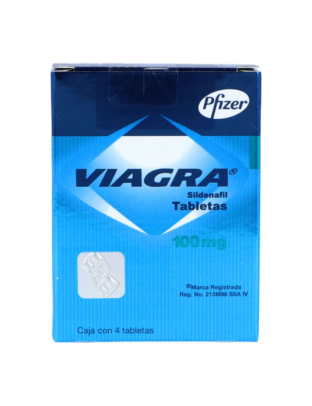 Viagra 100 mg 4 Tabletas Recubiertas