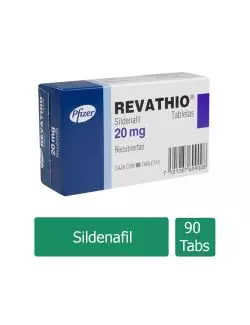 Revathio® 20 mg (Sildenafil) - 90 Tabletas - Pfizer