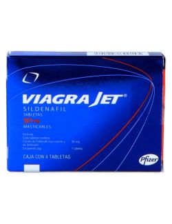 VIAGRA JET® 50mg - Caja con 4 Tabletas Masticables | Sildenafil | Pfizer