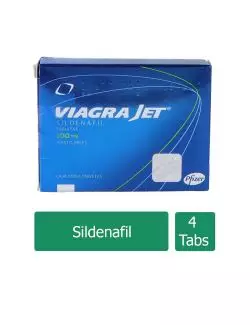 Viagra Jet 100 mg - Caja con 4 Tabletas Masticables | Sildenafil | Laboratorio Pfizer