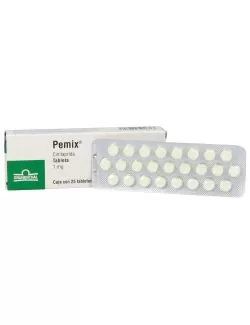 Pemix 1 mg Caja Con 25 Tabletas