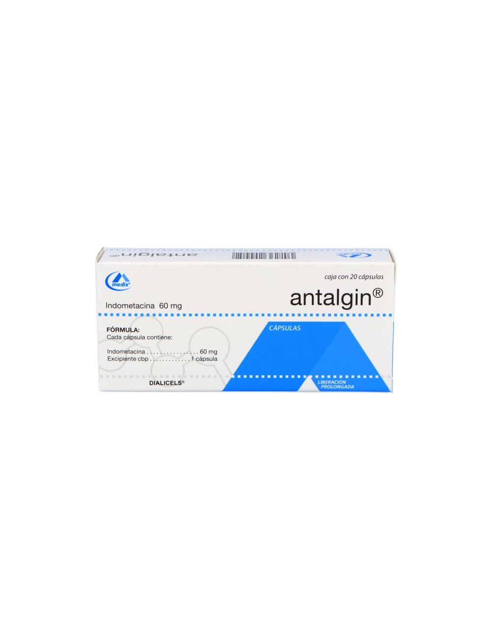 Antalgin 60 mg Caja Con 20 Cápsulas