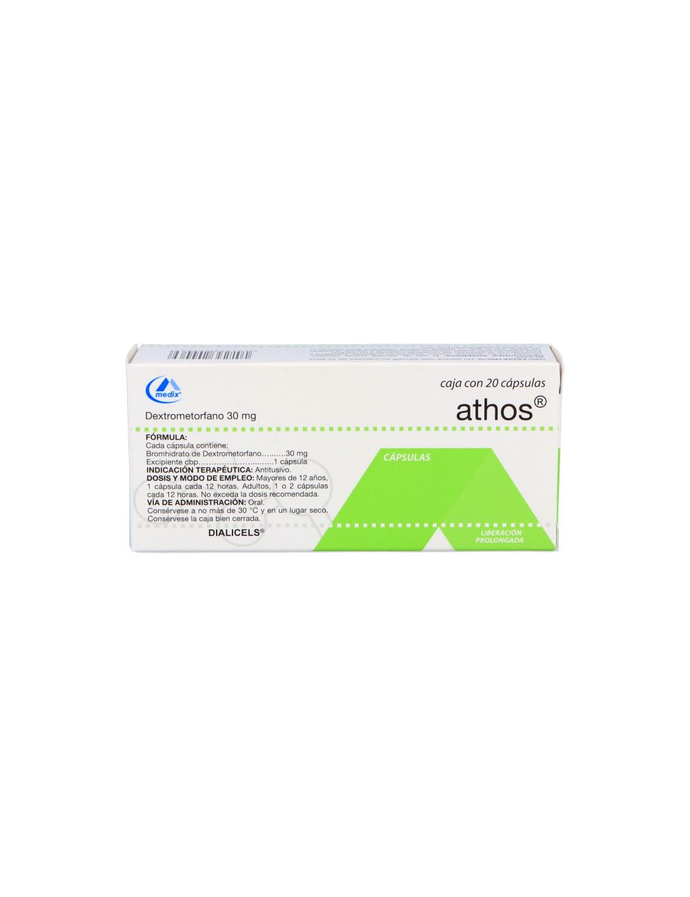 Athos 30 mg Caja Con 20 Cápsulas