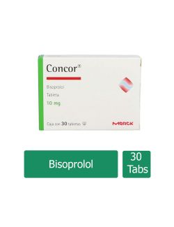 Concor 10 mg Caja Con 30 Tabletas