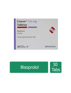 Concor 5.0 mg Caja Con 30 Grageas