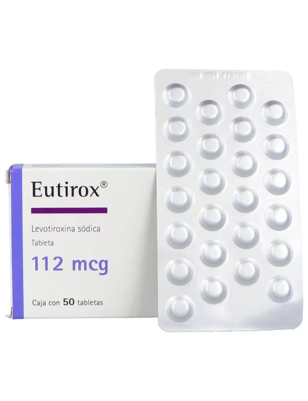 Eutirox 112 mcg Caja Con 50 Tabletas