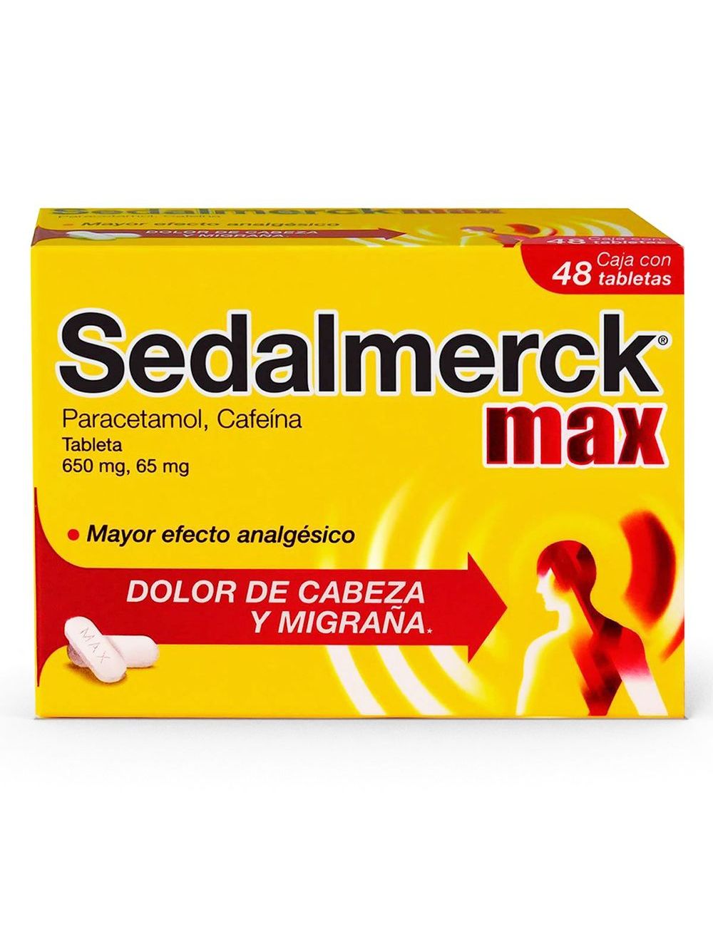 Sedalmerck Max 650 mg/65 mg 48 Tabletas