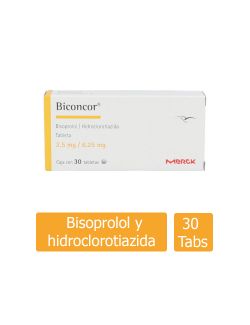 Biconcor 2.5 mg / 6.25 mg Caja Con 30 Tabletas