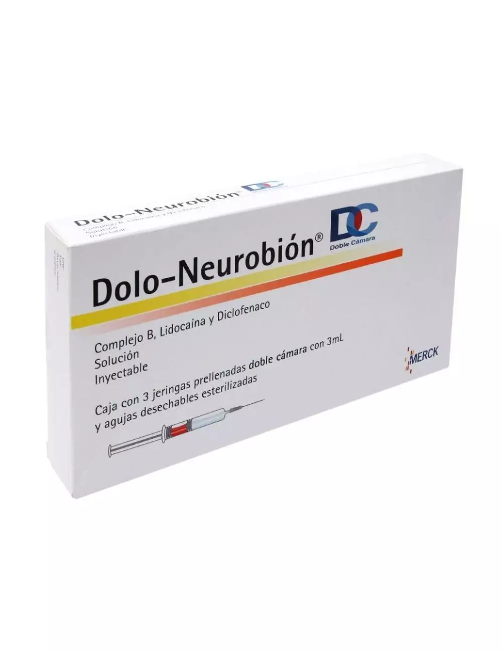 Dolo Neurobion DC Caja Con 3 Jeringas Prellenadas Doble Cámara Con 3 ml