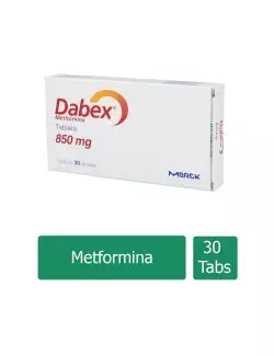 Dabex 850 mg Caja Con 30 Tabletas