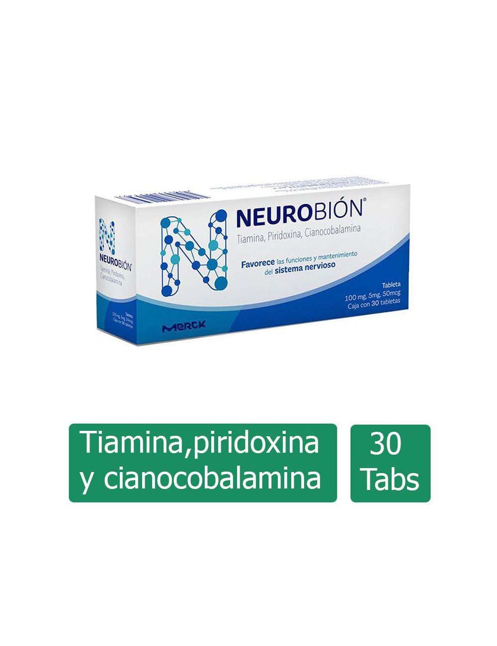 Neurobion 100/5 mg/50 mcg 30 Tabletas