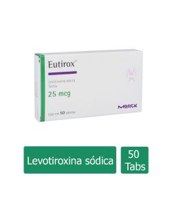 Eutirox 25 mcg  Caja Con 50 Tabletas