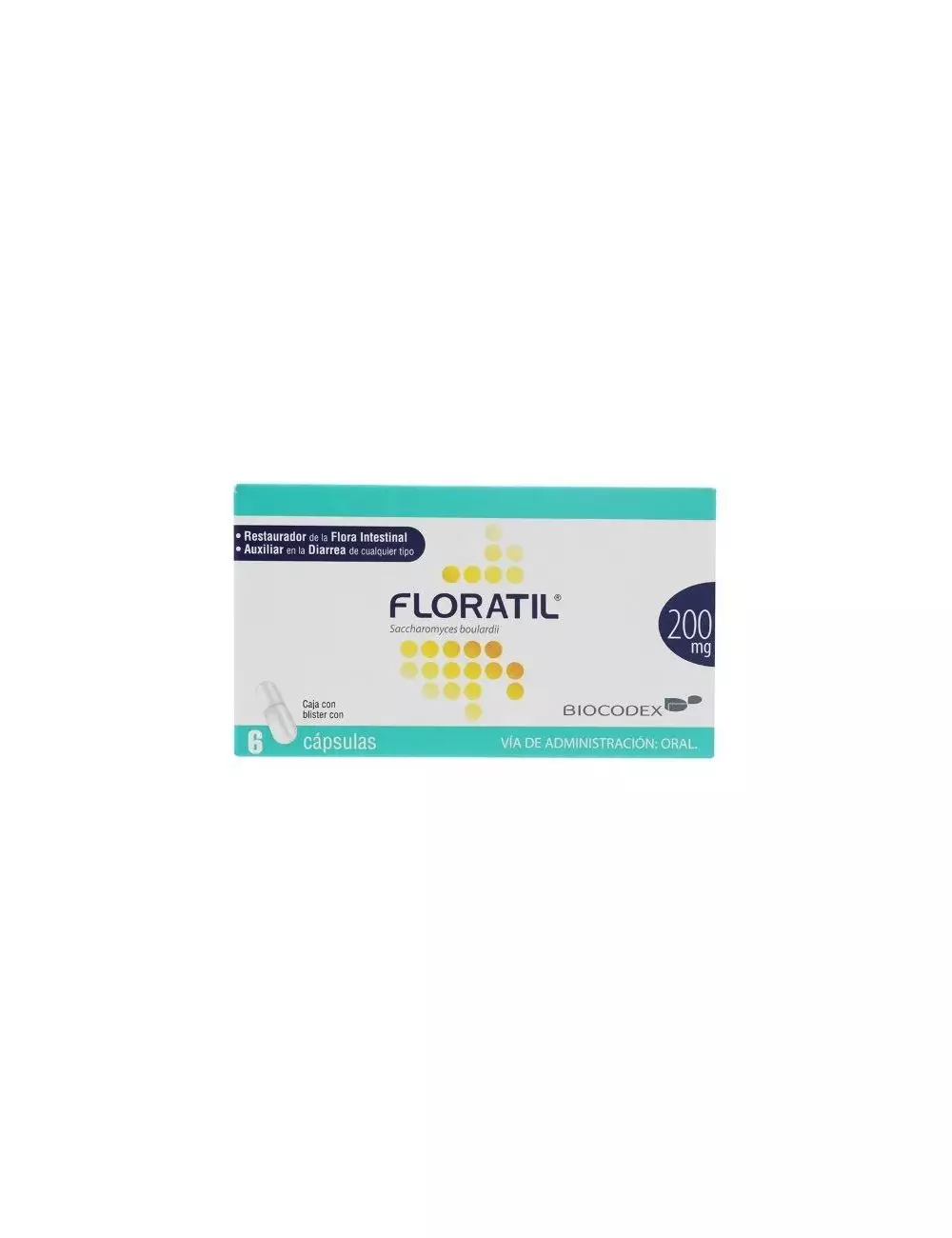 Floratil 200 mg Caja Con 6 Cápsulas