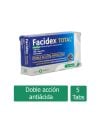 Facidex Total 10 mg/165 mg/800 mg Sabor Menta Caja Con 5 Tabletas Masticables