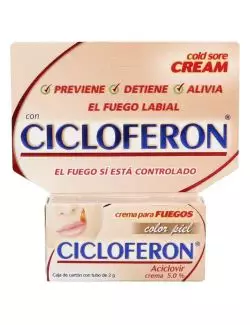 Cicloferón Color Piel  5.0% Crema Caja Con Tubo Con 2 g