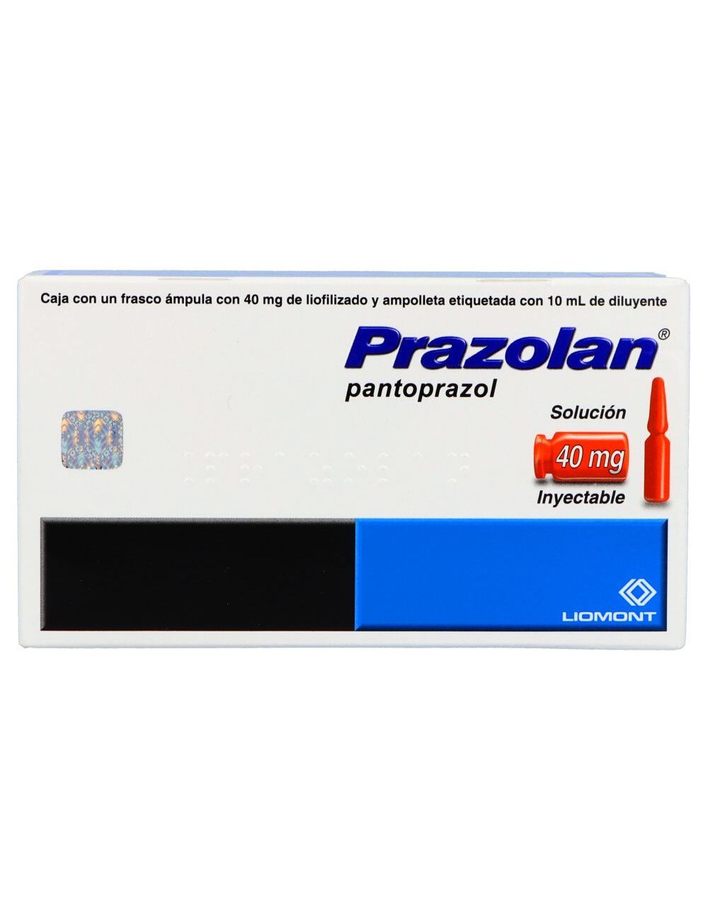 Prazolan 40 mg Solución Inyectable Caja Con Frasco Ampula