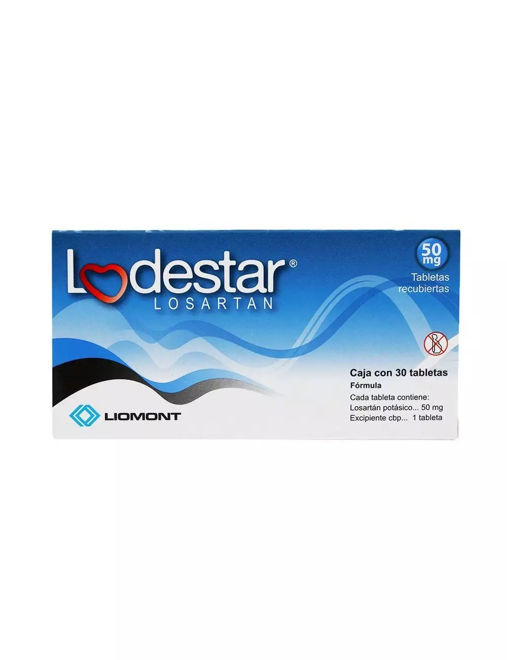 Lodestar 50 mg Caja Con 30 Tabletas Recubiertas