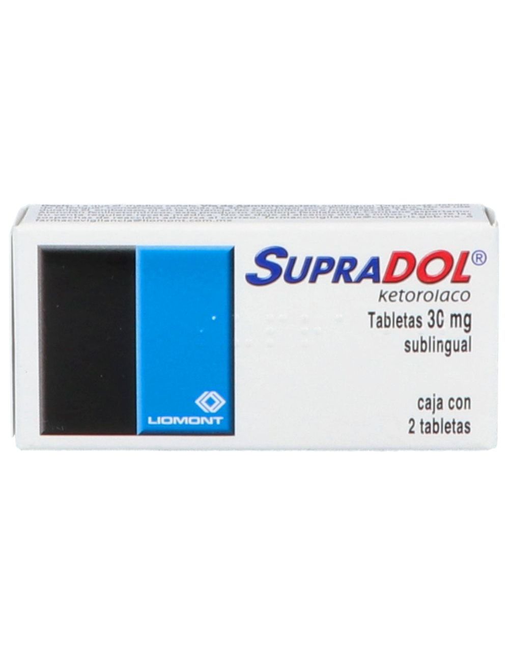 Supradol 30 mg Caja Con 2 Tabletas Sublinguales