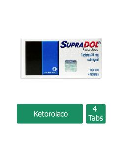 Supradol 30 mg Caja Con 4 Tabletas Sublinguales