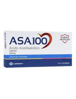 Asa 100 mg 30 Tabletas