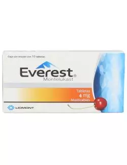 Everest 4 mg Caja Con 10 Tabletas Masticables